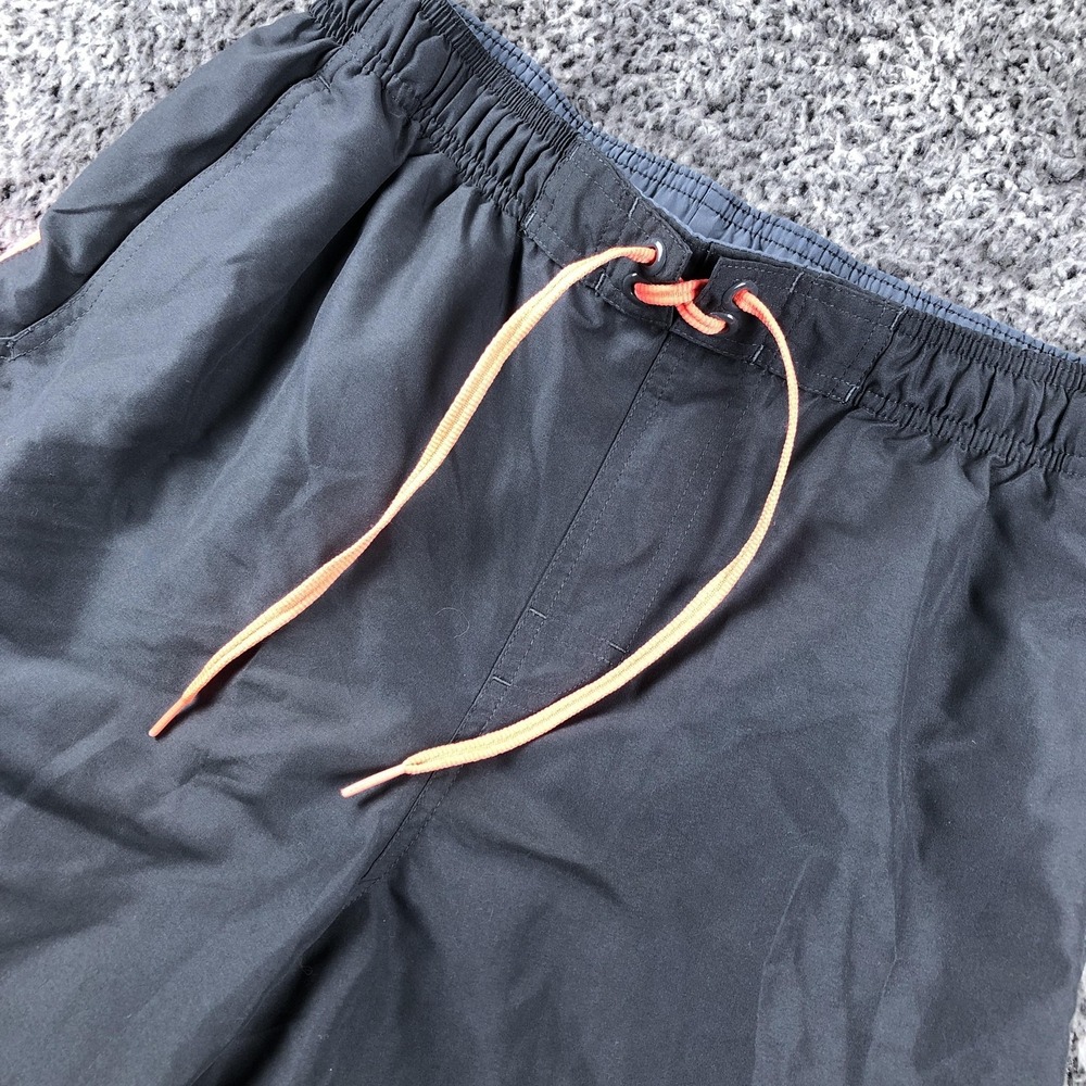 Nike‎ Shorts Mens Medium Black Colorblock 11" Inseam Lined Drawstring Swoosh